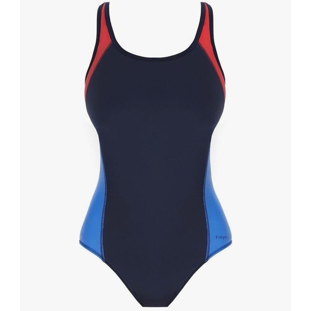 Freya NWT Standard Freestyle Underwire Molded Color Block Swimsuit Size 36K NWT - Picture 2 of 16